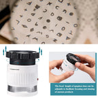 Loupe Cylindrique Portative 30X avec Échelle, Lumière LED & UV