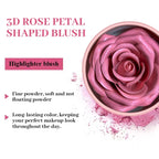 Fard à Joue en Forme de Rose - Idée Cadeau + Pinceau OFFERT