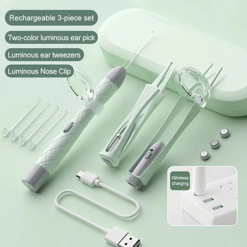 Ensemble d'outils LED soin des oreilles - Adultes et enfants