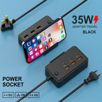 Multiprise USB avec Support Intégré 35W