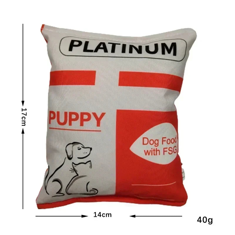 Jouet pour Chien Sac de Chips en Peluche – Couineur & Interactif – À Mâcher pour Chiots et Chiens
