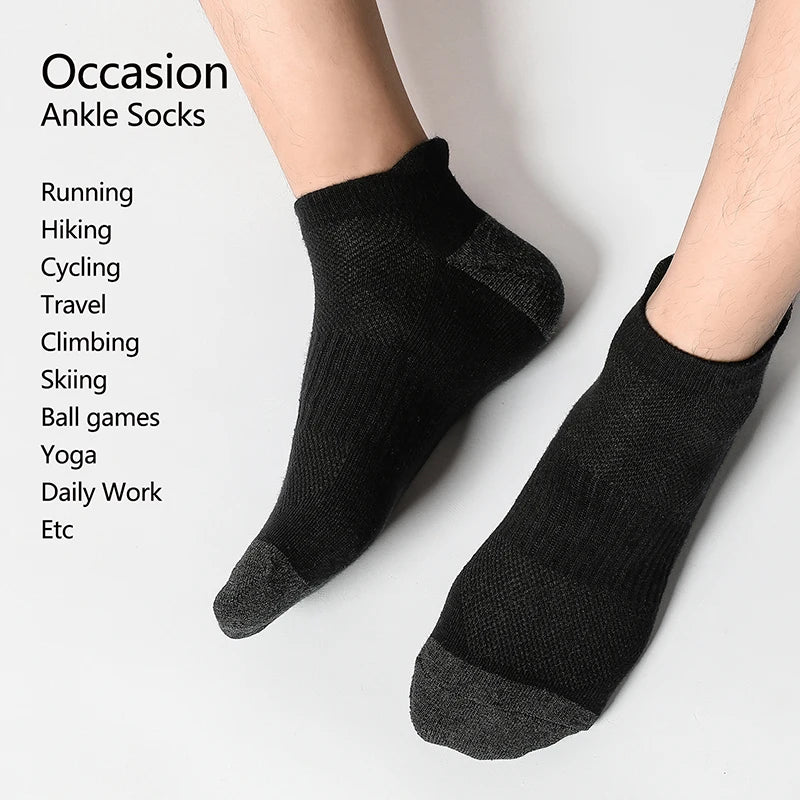 Lot de 12 Socquettes en Coton Respirant Mixte