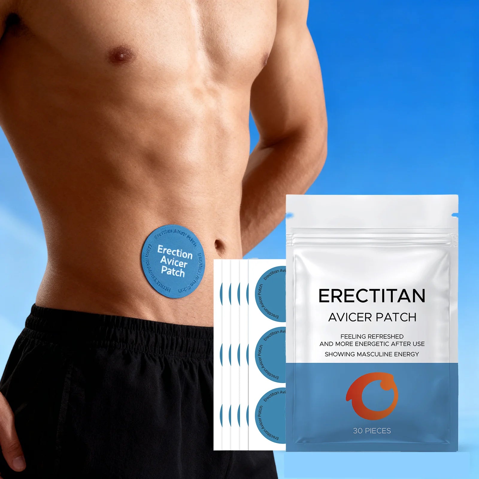 120 Patchs Naturels pour Homme - Améliore la Perfommance Sexuelle