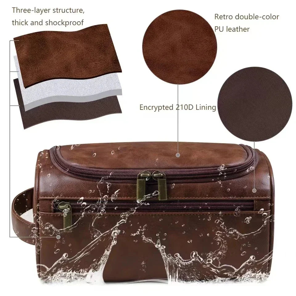 Trousse de Toilette Suspendue – Style Vintage & Pratique