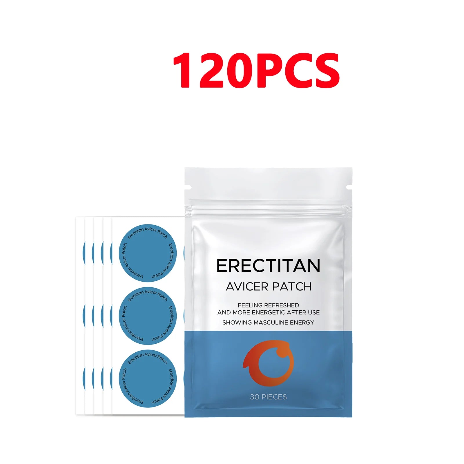 120 Patchs Naturels pour Homme - Améliore la Perfommance Sexuelle