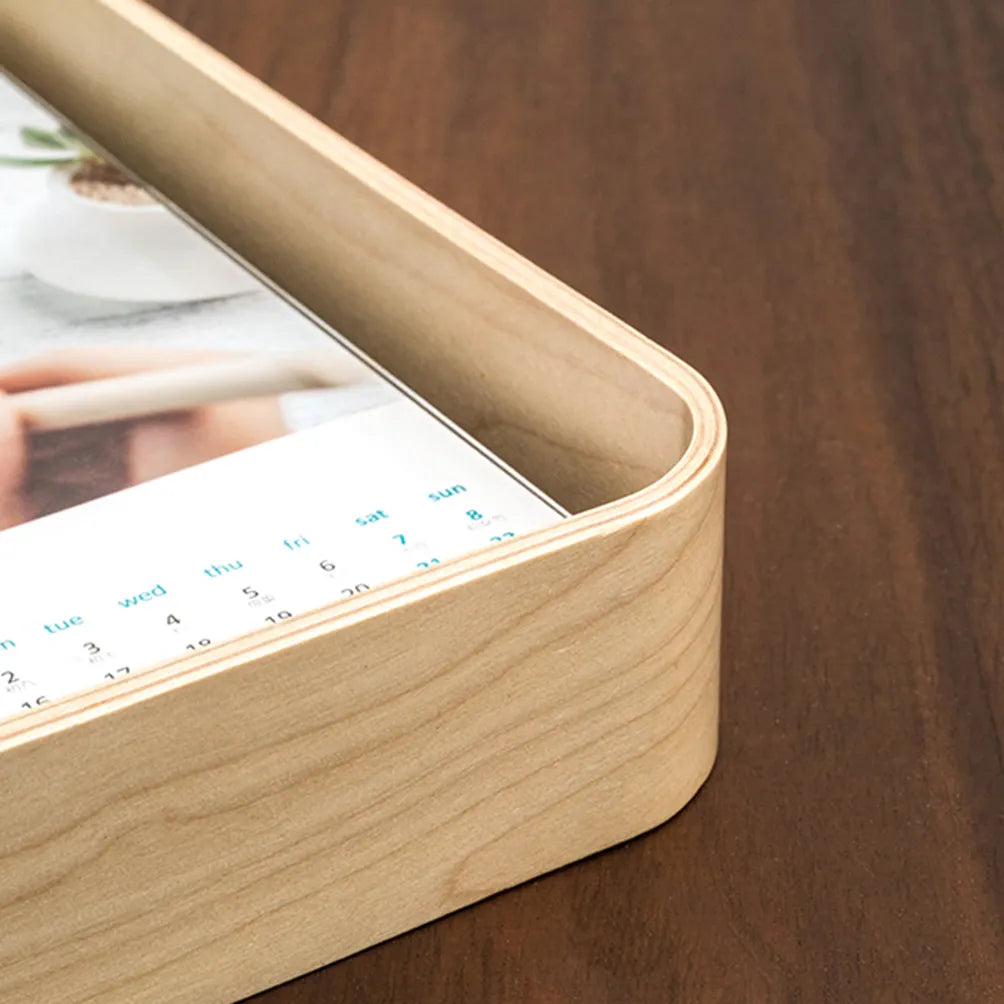 Cadre photo original en bois et acrylique