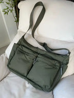 Sac Fourre-Tout Femme en Nylon – Design Multipoches Pratique et Élégant