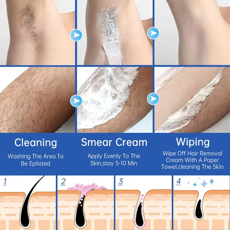 Crème dépilatoire sous la douche rapide & indolore + Spatule OFFERTE