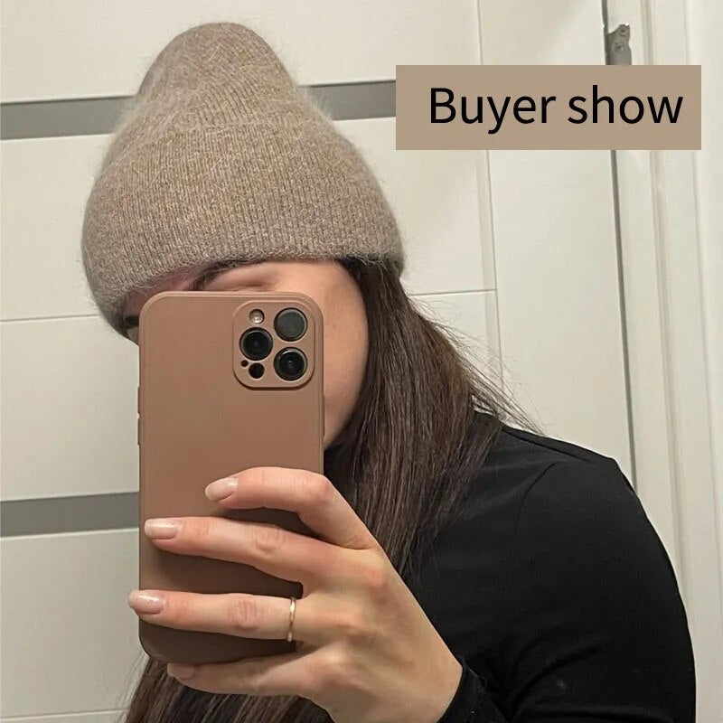 Skulies - Bonnet moelleux, doux & chaud imitation Angora