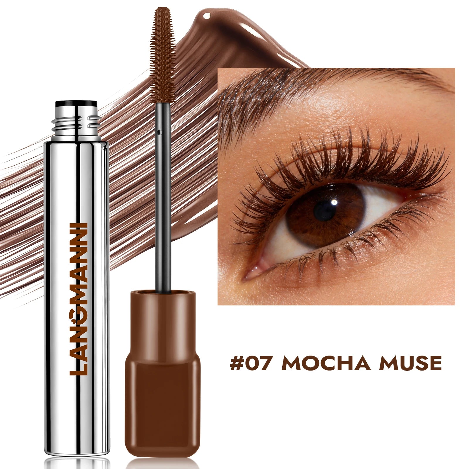 Waterproof Colored Mascara 8 Colors – Volumizing, Curling, and Long-Lasting