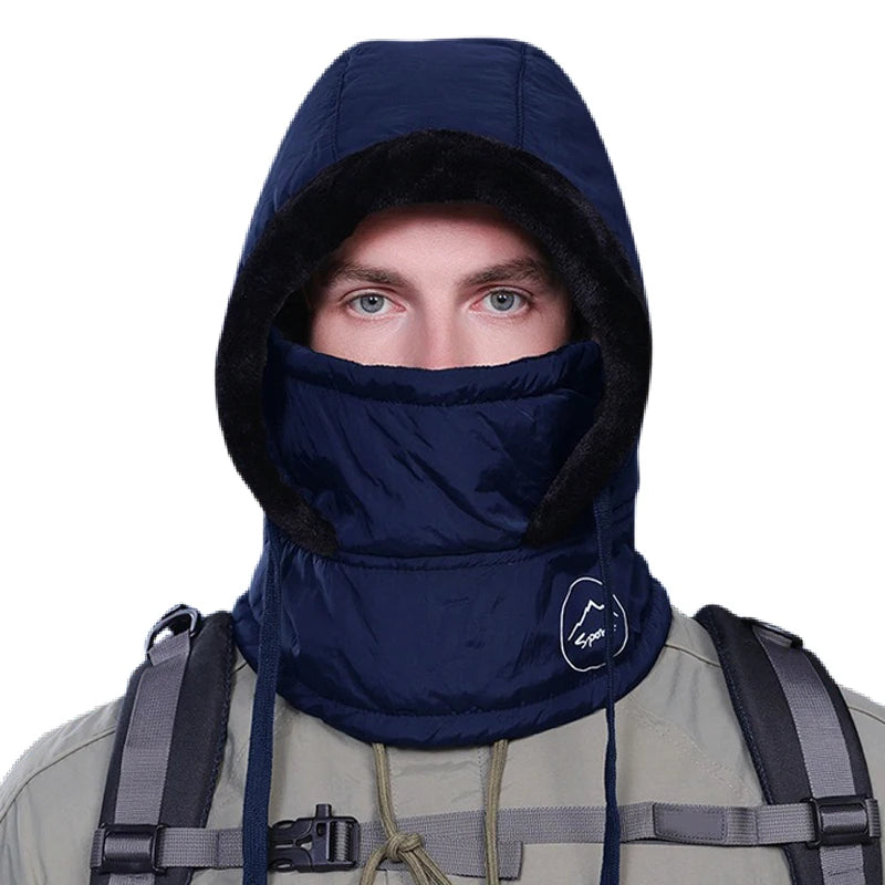 Cagoule Polaire Thermique Froid eXtrême - Cache-cou intégré