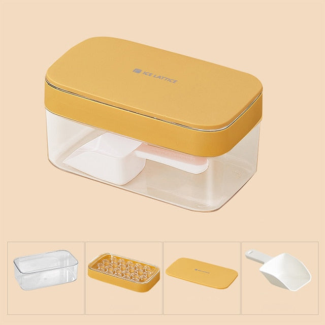 Bac à glaçons sphériques avec boîte de rangement