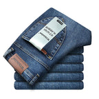 Jean en Denim Classique Coupe Droite pour Homme