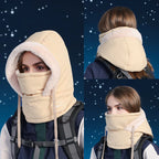 Cagoule Polaire Thermique Froid eXtrême - Cache-cou intégré