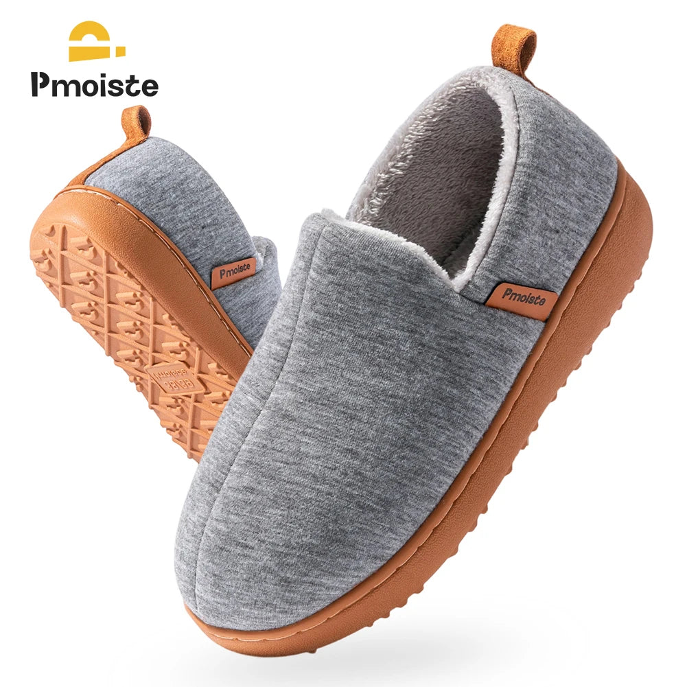 Pantoufles Chaudes Mixte à Mémoire de Forme – Semelle TPR Souple et Confortable pour l’Hiver