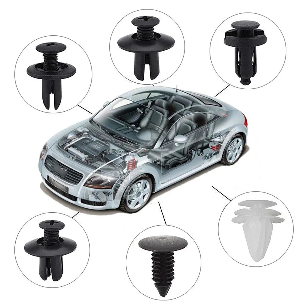 Kit de clips de fixation en plastique