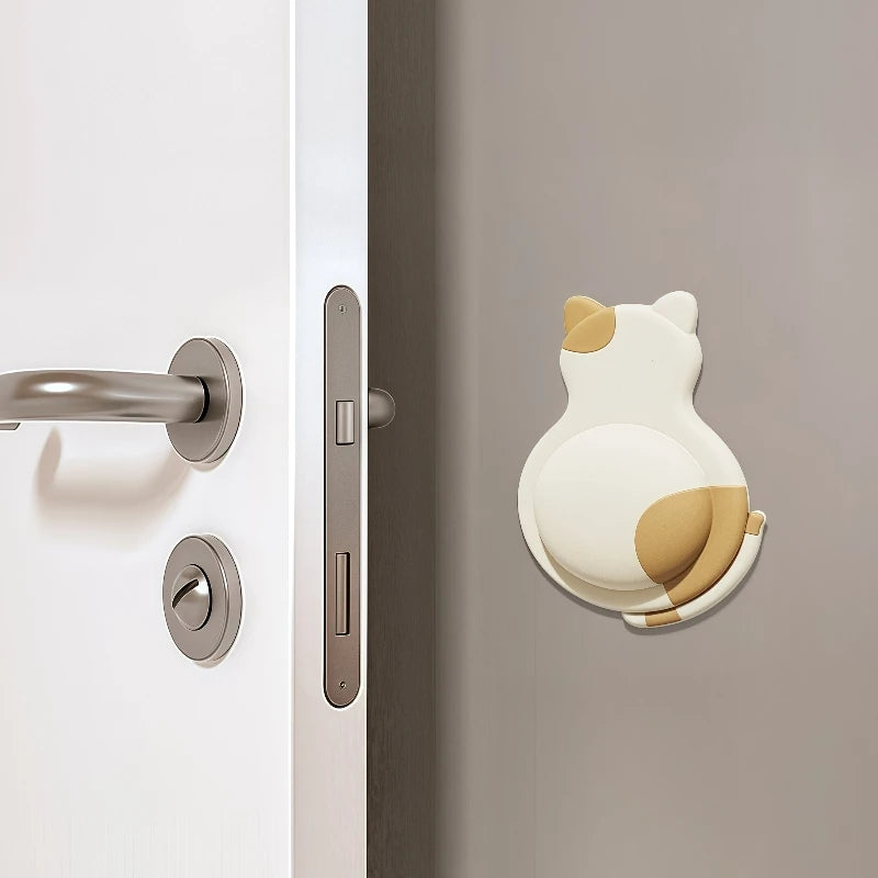 4x Butées pour Poignées de Portes Adhésives Anti-chocs