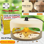 Piège à Insecte Électrique LED + 2 Pads Adhésifs OFFERTS - Moustiques, Puces, Punaises...