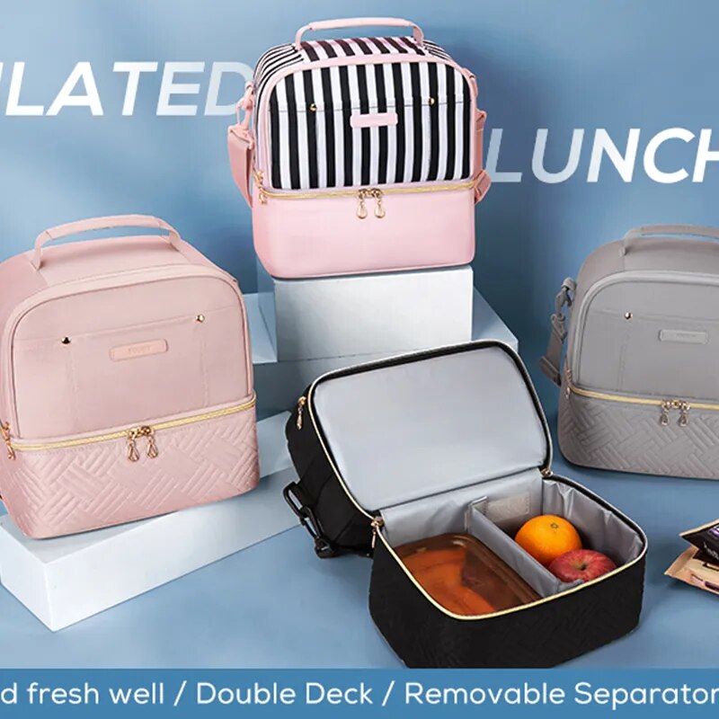 Sac à lunch thermique portable pour femmes