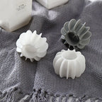 Lot de 6 boules de lessive en silicone réutilisables - Attrape poils