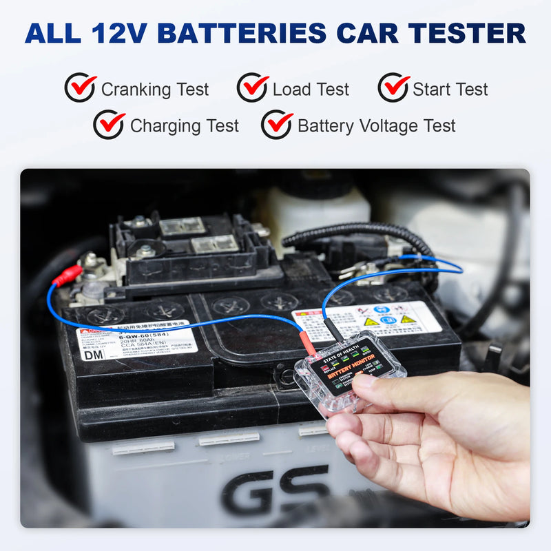 Mini testeur de capacité batterie de voiture 12V