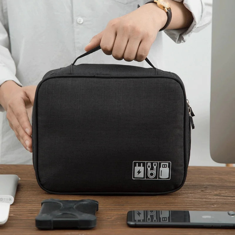 Sac de Rangement de Voyage pour Accessoires Électroniques