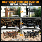 Convertisseur de Rouille Anticorrosion 40G – Traitement Noir Protecteur pour Métal Rouillé – Voiture, Portail, Grille & Clôture