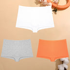 Lot de 3 Shortys Femme en Coton – Culottes Taille Basse Respirantes, Confortables & Extensibles