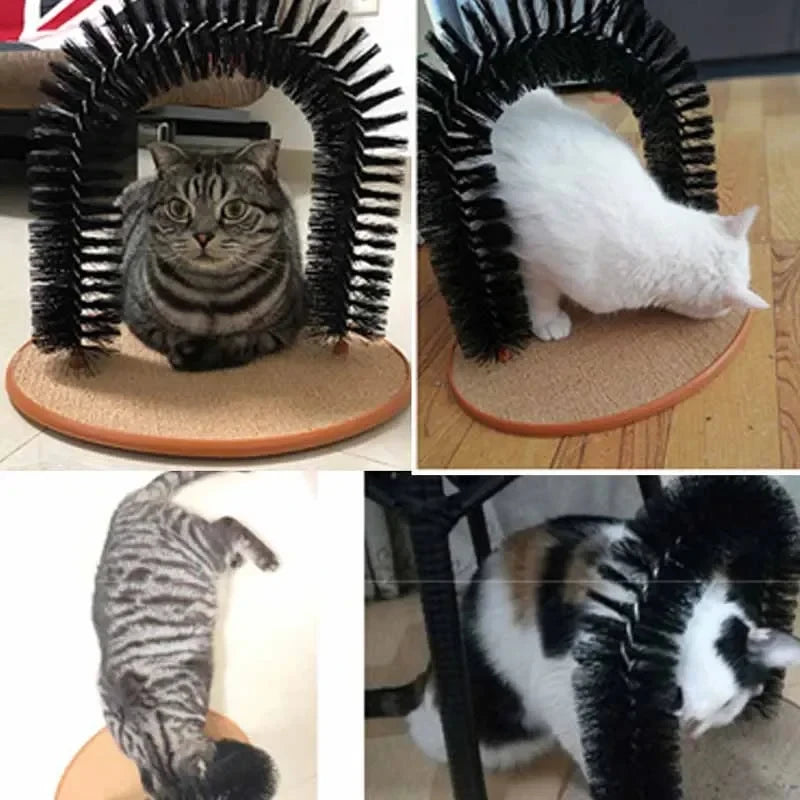 Arc de Massage pour Chat - Brosse Auto-Toilettage