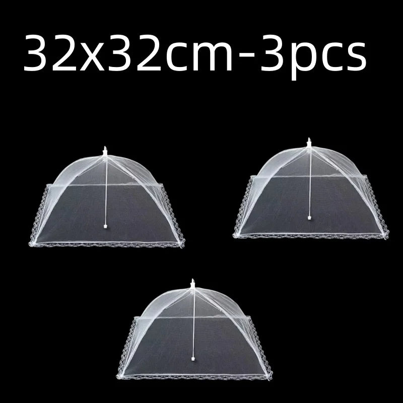 2x Cloche Alimentaire Pliable Anti-Insectes + 1 OFFERTE