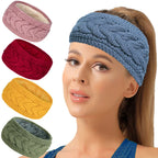 Bandeau KeepWarm Torsadé Doublure Fausse Fourrure Chaude