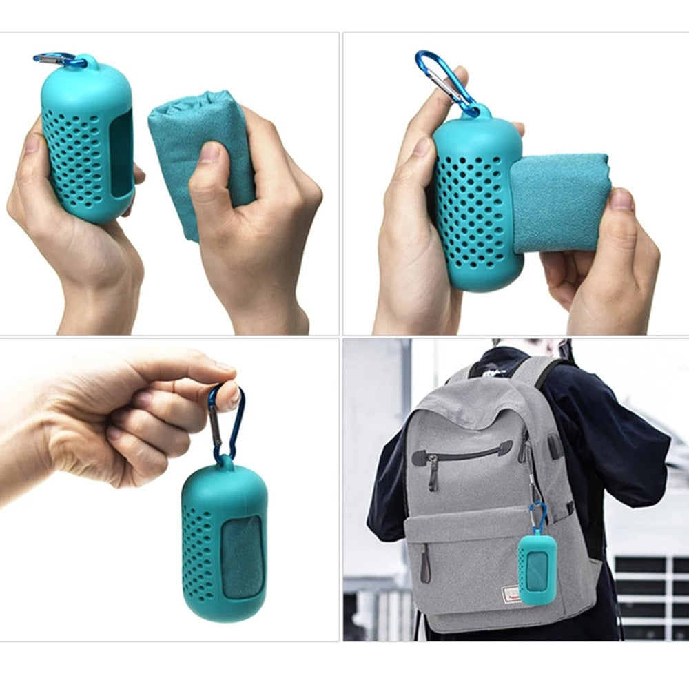 Serviette en microfibres ULTRA absorbante - Porte clé