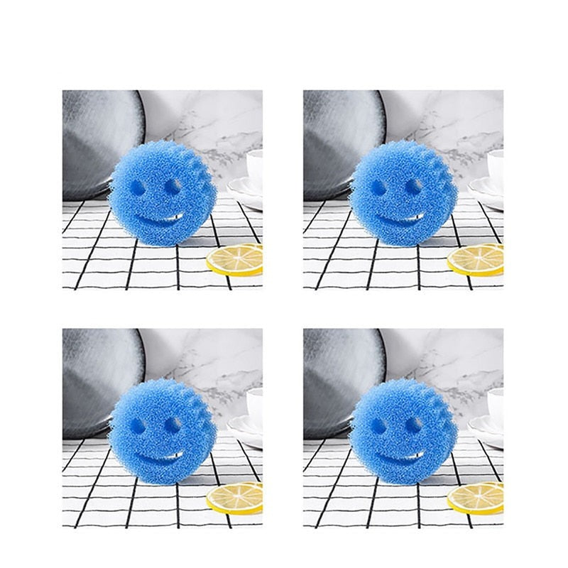 Lot de 4 Éponges magique SMILEY  à vaisselle