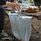 Porte-Poubelle de Camping en Acier Résistant - Fixation Table