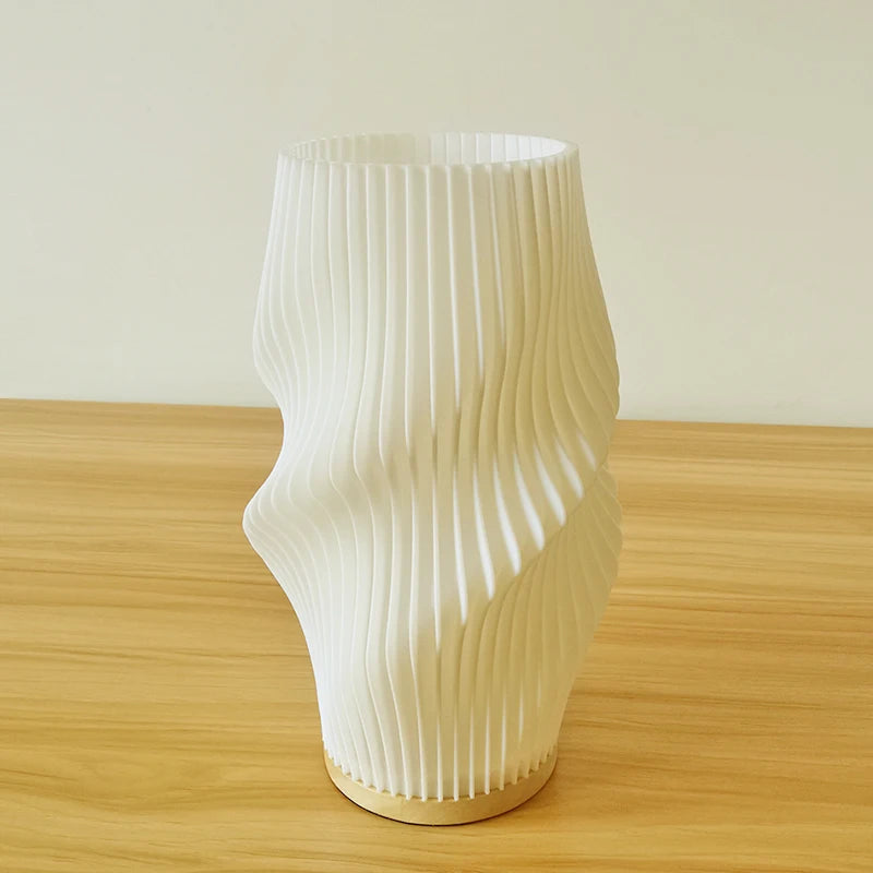 Lampe en bois Art Nordique - Effet Vague