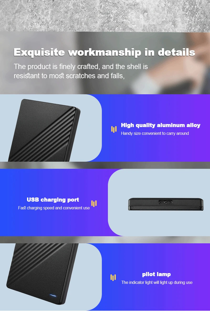 Disque dur externe portable haute vitesse HD