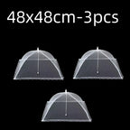 2x Cloche Alimentaire Pliable Anti-Insectes + 1 OFFERTE