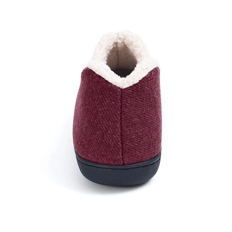 Chaussons Thermiques en Coton et Peluche Douce Antidérapants