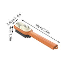 Brosse 2 en 1 pour Nettoyage de Chaussures Cuir & Daim - Crochet OFFERT