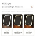 Miroir de Maquillage LED Réglable & Tactile