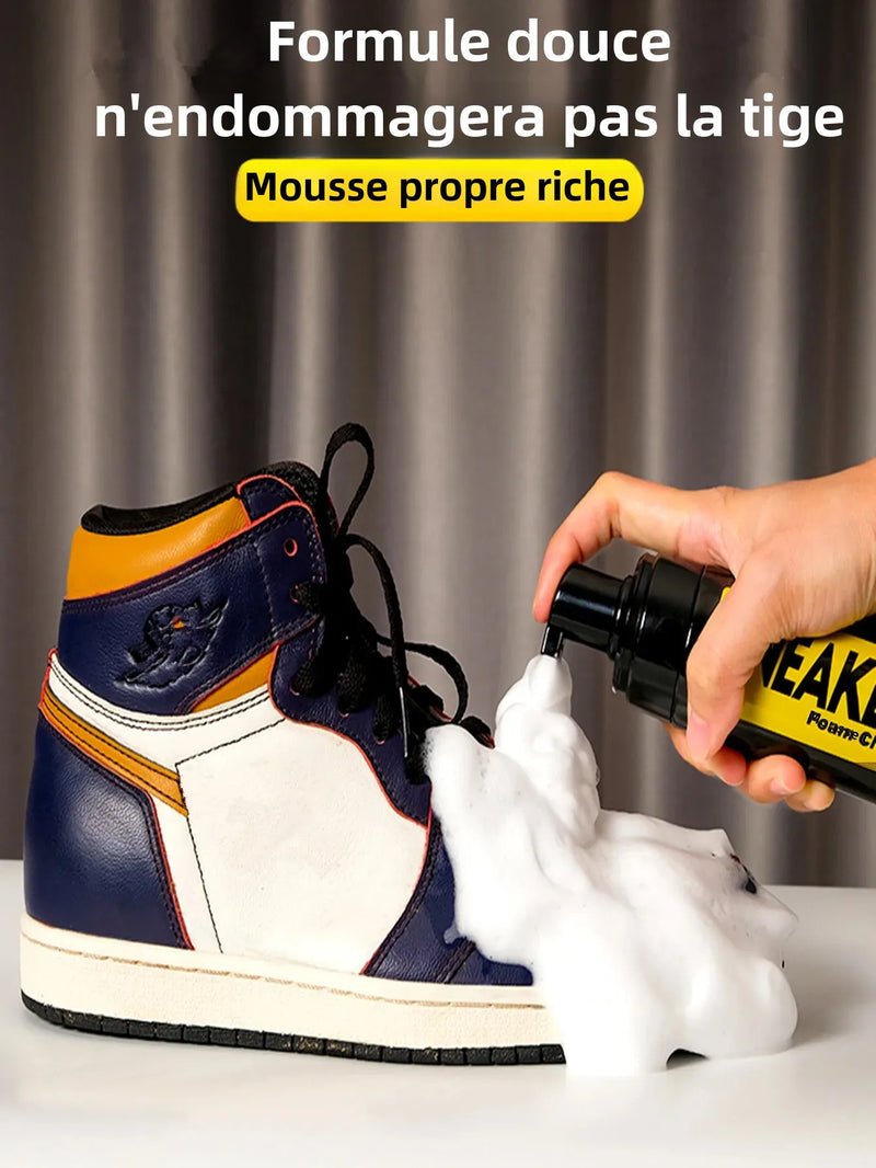 Kit Complet de Nettoyage pour toutes les Baskets - Mousse, Brosse & Serviette