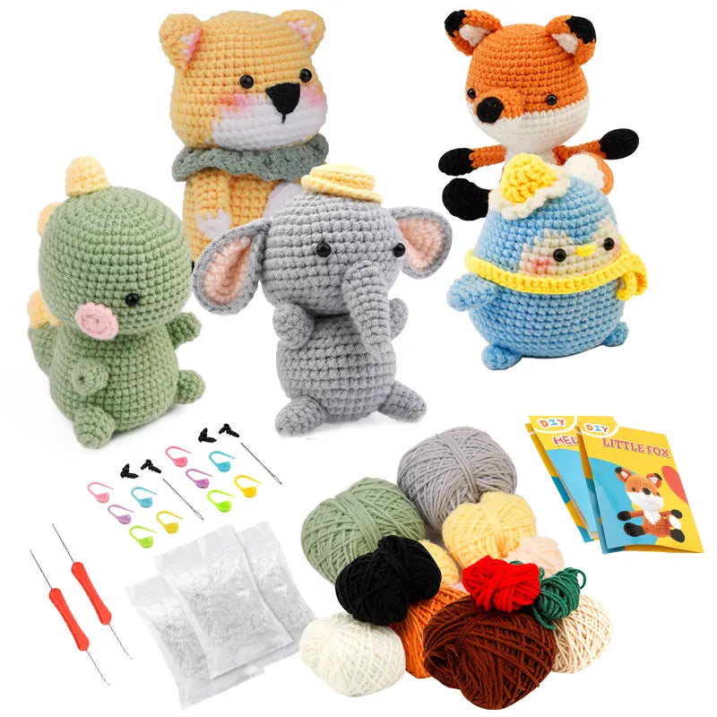 Kit Complet de Fabrication d'Animaux en Crochet