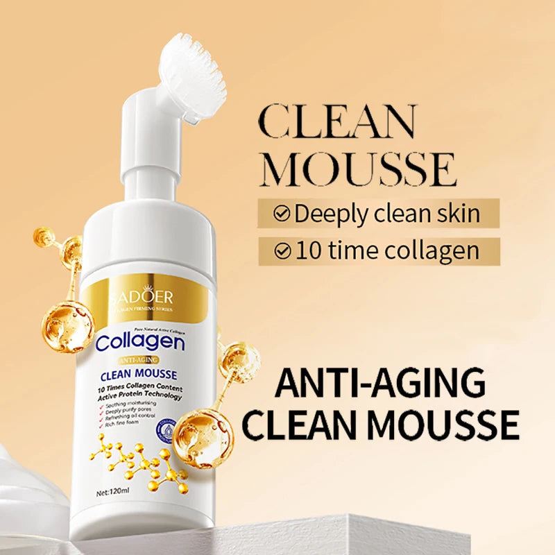 Nettoyant Mousse pour le Visage au Collagène