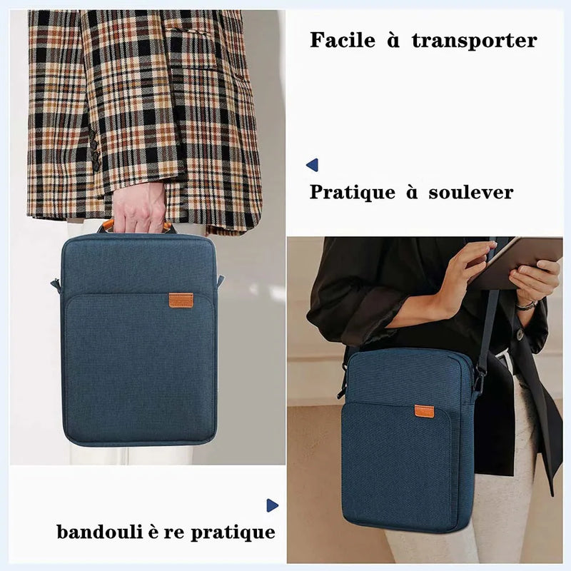 Sac bandoulière pour tablette et accessoires