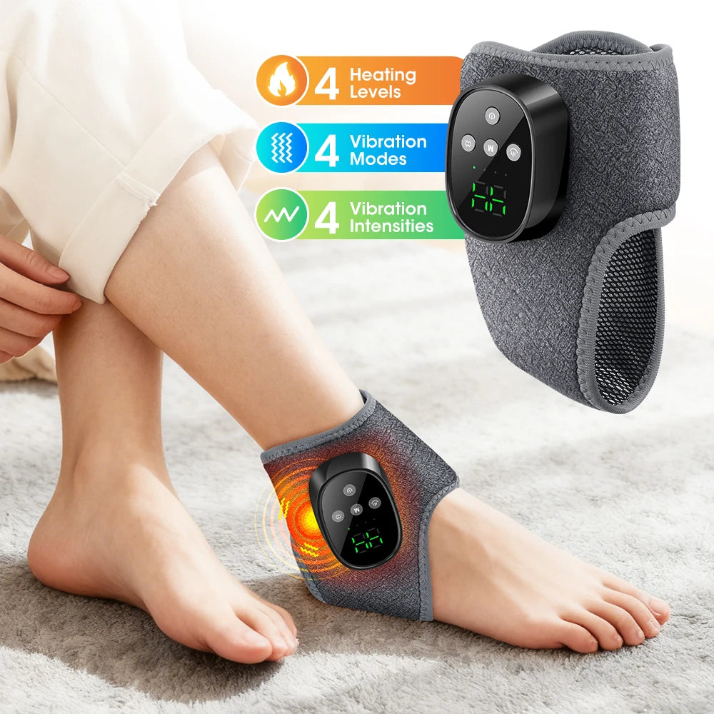 Masseur Électrique Pieds & Chevilles Sans Fil – Chauffant avec Vibrations