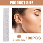 Lot de 100 Patchs Adhésifs d'Acupuncture pour Oreilles - Multiples Bienfaits