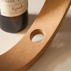 Porte-vin suspendu en bambou - style nordique