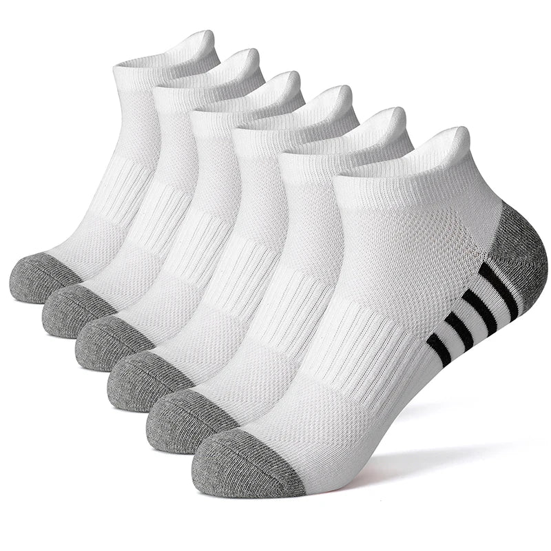 Lot de 12 Socquettes en Coton Respirant Mixte