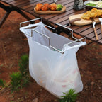 Porte-Poubelle de Camping en Acier Résistant - Fixation Table