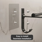 Porte-Serviettes Mural Double Barre Sans Perçage